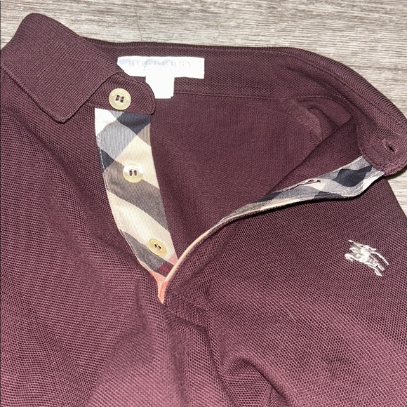 Authentic boys Burgundy Long Sleeve Polo Shirt - Picture 5 of 8